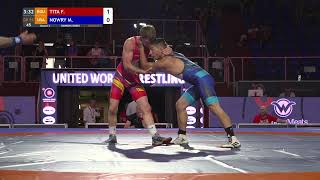 Round 3 GR  55 kg F TITA ROU v M NOWRY USA [upl. by Akinit]