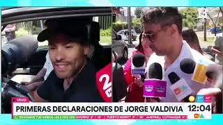 Valdivia habló a la salida de su departamento y es visitado por Daniela Aránguiz  Tu Día  Canal 13 [upl. by Rella]