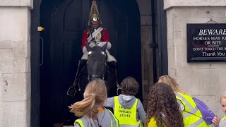 King’s guard’ act of kindness to school children is priceless [upl. by Eart]