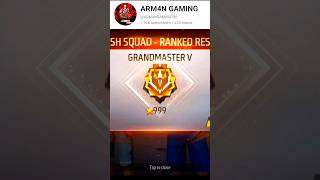 new season grandmaster push armgaming4 freefireclips grandmaster free freefire freefirevideos [upl. by Aleakcim]