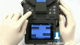 Fiber Fusion Splicer Description Adjust the position of the optical fiber [upl. by Aillicec]