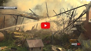 Feuer zerstört Teile von Landwirtschaftlichem Betrieb [upl. by Deer461]