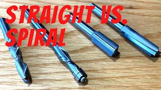 spiral router bit upcut vs downcut  When to use straight or spiral router bits [upl. by Aliuqat]