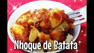 COMO FAZER UM VERDADEIRO NHOQUE DE BATATAS  MASSA PERFEITA claudiabento [upl. by Aihsekat]