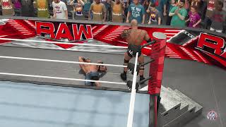 The Final Boss Dwayne Johnson call John Cena for a championship Match on WWE 2K24 Raw The Rock [upl. by Eicyaj]