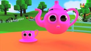 Sono un po Teapot  Cartoon per i bambini  rima popolare vivaio [upl. by Kcolttam]