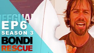 Surfers PANIC Shark bites board  Bondi Rescue  Season 3 Episode 6 OFFICIAL UPLOAD [upl. by Desai]