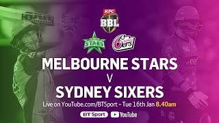 FULL MATCH Melbourne Stars v Sydney Sixers Jan 16 2018  BBL [upl. by Kleon]