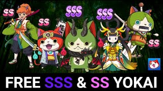 Free SSS amp SS Yokai Dragon Slayer 2 Trials of 3 Sacred Treasures  Yokai Watch Puni Puni [upl. by Idnarb]