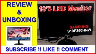 Samsung 185 Inch LED Monitor  S19F350HNW  Review Unboxing Installation  The Zoom Life [upl. by Giess]