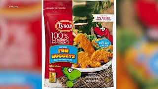 Tyson recalls 30000 pounds of chicken nuggets [upl. by Hermy447]