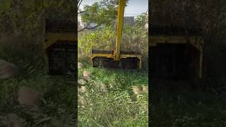 The process of clearing a reservoir of overgrowth using an excavator [upl. by Mattson]