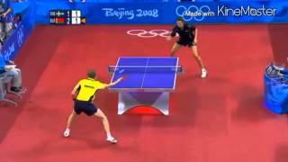 Table Tennis Olympic 2008 Persson vs Samsonov highlights [upl. by Yadsendew]