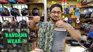 BANDANA MASK AND HEAD WEAR     HELMET CAP HELMET TRACT REVIEW IN HINDI [upl. by Ylra148]