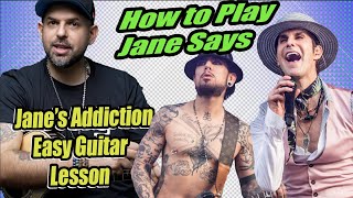 Janes Addiction Jane Says Guitar Lesson Using 2 Easy Chords [upl. by Raybin]