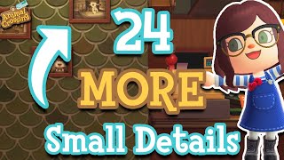 24 Small Details You Might Have Missed in Animal Crossing New Horizons 20 Update [upl. by Sitto]