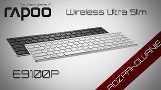 Klawiatura RAPOO E9100P  Wireless UltraSlim Keyboard 5 GHz  White ROZPAKOWANIE [upl. by Rimidalg]