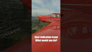 Gear Indicator Issue • What would you do pilotstuff flightschool aviation professionalpilot [upl. by Naleek]