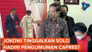 Sampai Rela Tinggalkan Kediamannya Jokowi Hadiri Pengumuman Capres PDIP [upl. by Aydidey]