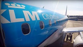 KLM EMBRAER 175 Business  OSLO  AMSTERDAM [upl. by Carlo]