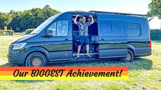 Our Biggest Achievement Yet VW Crafter Camper Self Build [upl. by Itida]