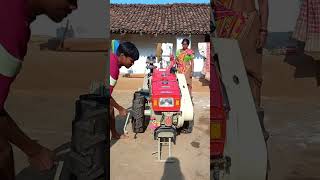 Vst shakti power tiller engine start tillervideo powertiller [upl. by Andeee]