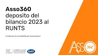 Il bilancio 2023 per Enti del Terzo Settore Come crearlo con Asso360 [upl. by Etz]