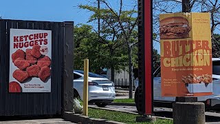 American Tastes Canadian Burger King Exclusive Ketchup Nuggets amp Butter Chicken Sandwich [upl. by Saltzman]