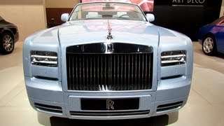 2013 RollsRoyce Phantom Drophead Coupe  Exterior and Interior Walkaround  2012 Paris Auto Show [upl. by Ellingston]