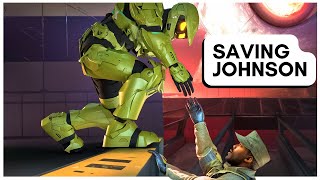 Is it possible to save Sgt Johnson at the end of Halo 3 The answer might surprise you [upl. by Naillimxam]