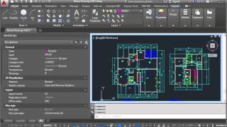 AutoCAD Demo  Creating a new layout and freezing layers in the viewport [upl. by Nyloc]