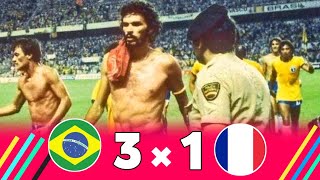 Socrates amp Zico Show For Brazil ◽Brazil 3 × 1 France 1981 Friendly Highlight HD [upl. by Halsey]