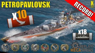 ULTRA RECORD 10 Kills Petropavlovsk 320k Damage  World of Warships Gameplay [upl. by Lauter]