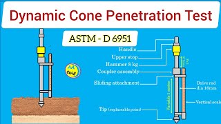 Dynamic Cone Penetration Test of Soil  DCP Soil Testing  All About Civil Engineer [upl. by Oilut]