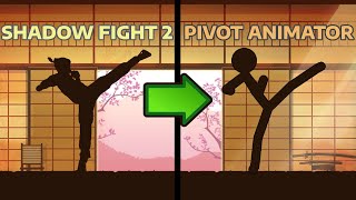 Stickman in SHADOW FIGHT  Pivot Animator [upl. by Jahdol801]