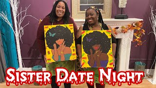 Vlogtober 2024 Day 8 Sister Date Night Painting with a Twist [upl. by Attevaj]