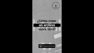 Qué es un archivo indexhtml 💡 shorts [upl. by Haneeja]