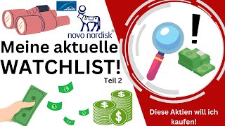 Meine Aktien Watchliste  Diese Aktien will ich Kaufen  Dividende und Dauerläufer  Teil 2 [upl. by Nothgierc]