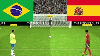 Brazil vs Spain  Penalty Shootout  Brazil vs Lamine Yamal  Efootball24 [upl. by Anett]