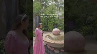 Rose Quartz Fountain  Crystal Castle amp Shambhala Gardens Byron Bay crystals shorts byronbay [upl. by Manvel]