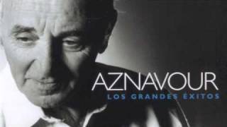 Charles Aznavour Que solo estoy solo audio [upl. by Weinman81]