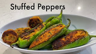 Stuffed peppers Stuffed Green PeppersStuffed Peppers Indian recipeStuffed peppers in English [upl. by Housum]