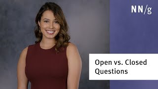 Open vs Closed Questions in User Research [upl. by Ahsenaj]