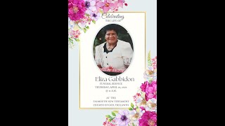 CELEBRATING THE LIFE OF ELIZA GABBIDON [upl. by Lemak522]