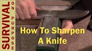 Knife Sharpening  Basic Outdoor Skills [upl. by Inglebert]