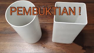 cara mudah merubah bentuk pipa pvc menjadi kotak  Its very easy to turn a PVC pipe into a box [upl. by Allegra]