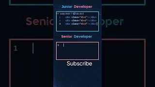 Junior developer vs senior developer  class Div  learn with R programing mobile html css js [upl. by Dallman762]