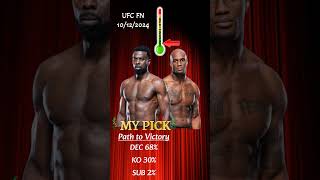 UFC Chidi Njokuani vs Jared Gooden Quick Fight Pick [upl. by Casaleggio]