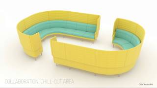 Modular lounge seating ARCIPELAGO by Baldanzi amp Novelli Designers [upl. by Fredela]