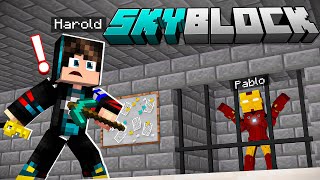 SECUESTRAN A MI AMIGO PABLO Y ENCONTRAMOS ANIMALES EN SKYBLOCK  HaroldArtist [upl. by Brom]